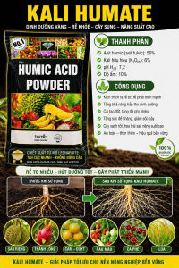 Kali Humate-Humic hoạt hóa Kali-Humic 56%-Kali 6%-Tan nhanh 100% không lắng cặn