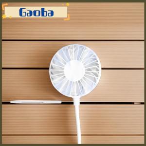 gaoba 1ชิ้นระบายความร้อนเงียบธนาคารพลังงานไร้สายมินิเพลย์แฟน USB ยาวฤดูร้อนชาร์จไฟได้พัดลมมือถือ