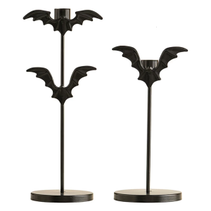 Gothic hình con dơi nến Halloween Nhà decors sắt kim loại đế chắc chắn chủ sở hữu bữa tiệc theo chủ đề trang trí giữa bàn