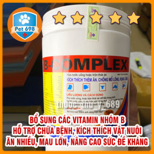 B-COMPLEX 1kg cung cấp các vitamin nhóm B hỗ trợ phòng bệnh kích thích vật nuôi tiêu hóa tốt ăn nhiều mau lớn