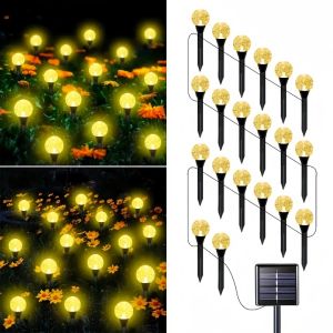 SUNDAR Outdoor Solar Courtyard Garden Lawn Lamp String 10/20 LEDS Waterproof Christmas Lights