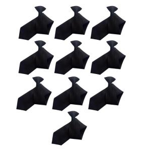 10x PreTied Clip On Tie For Women Men Easy Snap Fastener Comfortable Breathable Formal Casual Wear Necktie for Daily Use