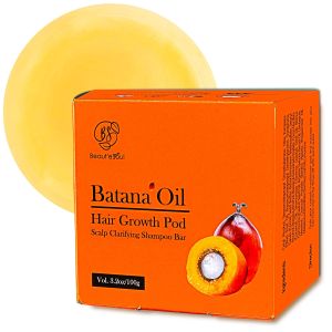 BEAUT’E SEOUL Batana Oil Shampoo Bar for – Cold-Pressed Batana Oil from Honduras Natural Herbal Blend PHA Scalp Exfoliating Cleanser Sulfate-Free pH d 3.52oz