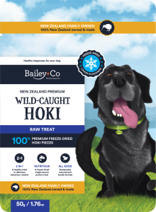 15% OFF[5.5 SALE]Bailey+Co Freeze Dried Hoki Wild Caught Dog Treats 50g