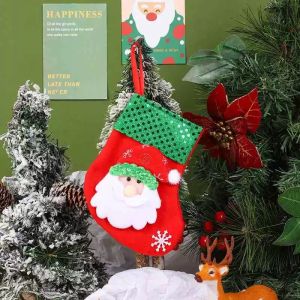 Christmas Stocking Gift Bag Santa Socks Childrens Candy Socks Stockings Stockings Snowman Christmas Decorations Christmas Tree Pendant Ornaments