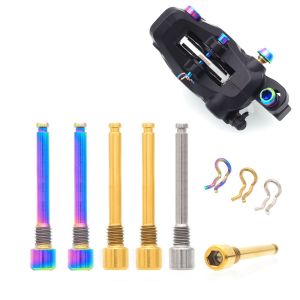 MUQZI Trọng lượng nhẹ MTB Chốt cố định Vít kẹp chèn Ghim lót Đĩa thủy lực Phụ Kiện Xe Đạp Kẹp xe đạp Titan Bu lông đệm phanh đĩa Chốt giữ vít Vòng hãm xe đạp Bu lông đĩa thủy lực xe đạp