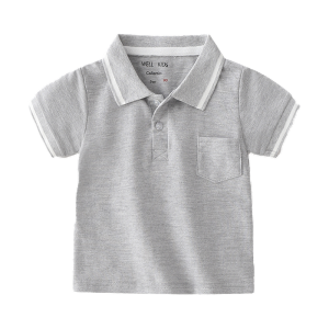 [Fast Shipping] Polo Shirt for Kids 3-6 Yrs Breathable Snug Cotton Short Sleeved Polo Shirt for Kids Boy Girl