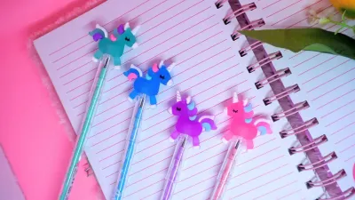 pensil pencil susun karakter unicorn run peluru lari pegasus kuda poni termurah alat tulis sekolah stationary COD READY bisa 1 pcs 4 pcs 12 pcs