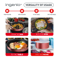 Tefal Ingenio Daily Chef Red Frypan Stackable Non-Stick Cookware (28cm). 