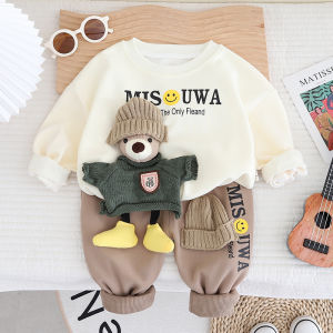 ชุดกันหนาวเด็ก ชุดเซ็ต 2 ชิ้น(เสื้อแขนยาว +กางเกงขายาว)ชุดคริสมาส เที่ยวปีใหม่ เกรดพรีเมี่ยมสุดๆผ้านุ่มมากๆ ใส่ได้ทั้งชายและหญิง