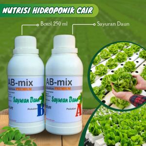 AB Mix hidroponik sayuran daun - pupuk nutrisi hidroponik cair 250 ml