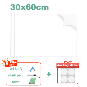 90/60*300 Electrostatic White board Wall Stickers Simple installation Smooth writing Safety environmental protection Wont damage walls Thicken stickers graffiti stickers removable black board Sticker ChildrenS Household Graffiti Drawing Dust-Free