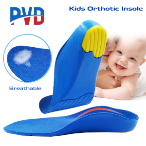 PVD 1 Pair Kids Orthopedic Insoles Children Orthotics Flat Foot Health Sole Pad for Shoes Insert O/X Leg Valgus Arch Support Pad Plantar Fasciitis