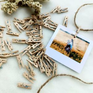 Wooden Clip / Klip jepitan kayu / Untuk gantungn foto dekorasi dinding ( harga 5 pcs )