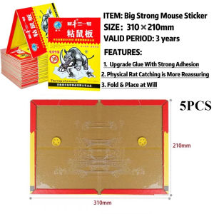 5/10/20Pcs Strong Adhesive Mouse Trap Glue Board 25x34cm(10x13inch) with Realistic Food Print Foldable Non-Toxic Rodent Control for Home/Kitchen/Indoor Use
