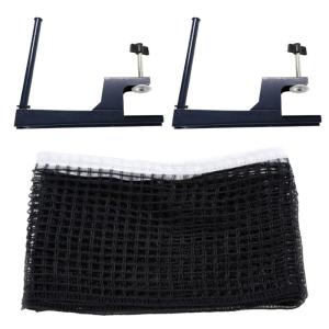 Pingpong Screw On Clamp Net Adjustable Post Set Table Tennis Net and Post Set for Most Standard Table Easy to Install