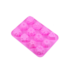 ชุดแม่พิมพ์ซิลิโคนลายดอกไม้อุปกรณ์ทำสบู่เค้กวัสดุทนความร้อนได้ไม่ติดอุปกรณ์สำหรับอบ