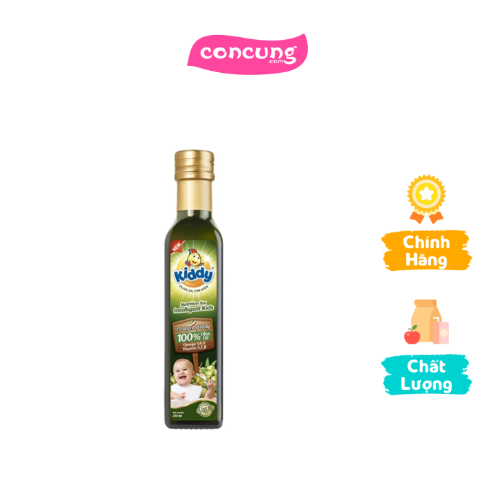 Dầu Ô-liu dinh dưỡng cho trẻ em nhãn hiệu Kiddy 250 ml