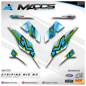 STRIPING MIO M3 - STRIPING STIKER VARIASI MIO M3 / MIO Z - STRIPING VARIASI MIO M3 2014 - SMM 29