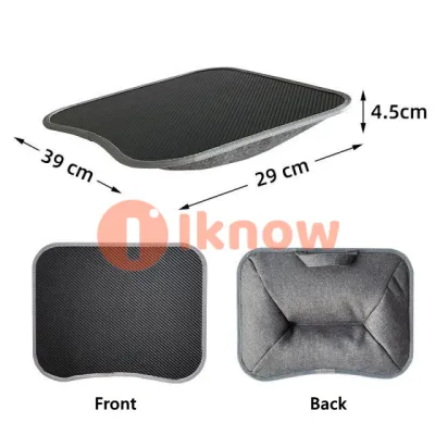 I know LV-11LV-12LV-32 Portable Laptop Lap Desk with Handle Grey 39CM L x 29CM W x 5CM H(cm)