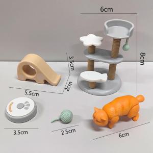 QUANSEN 1 Set Micro Landscape Dollhouse Model Cat Trees Scratcher Deccoration Accessories Toy Mini Cat Ornament