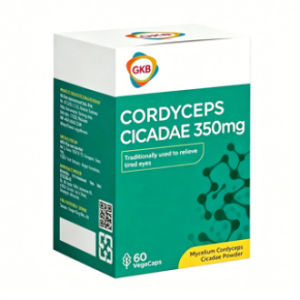 buy 3 free 1 GKB Cordyceps Cicadae 350mg 60 VegCaps for Tired Eyes Authentic Product