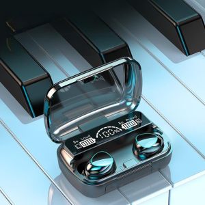 Headset Bluetooth M10 Full Bass Earbuds Wireless 9D HIFI Stereo Dengan Kotak Charger 3500 mAH