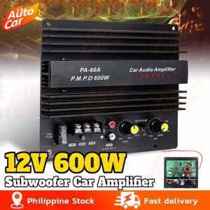 5800W 12V 4 Channel Car Amplifier Subwoofer Class A/B Car Audio Amp Bass Speaker High Power Four-way Amplifier HiFi Audio Stereo Subwoofer