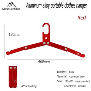 Mountainhiker Outdoor camping aluminum alloy clothes hanger camping portable foldable ultra-light aluminum alloy clothes hanger