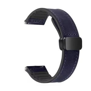 Leather Silicone Strap For Amazfit Active Max Smart Watch Band Magnetic Buckle Bracelet Belt