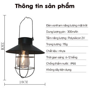 Đèn trang trí năng lượng mặt trời Mũ chụp tích kiệm điện bóng siêu sáng chống thấm nước - DA3083