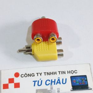 Đầu chuyển âm thanh 1 ra 2 (Chuẩn 3.5 ly ra 2 AV Cái) / Đầu chia AV Đực ra 2 AV Cái (Đoạn ngắn) / Giá bán : 2 Cái