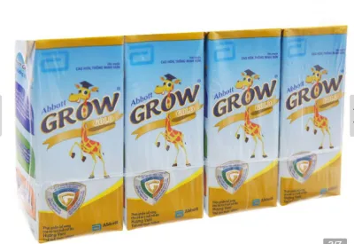 ( Date 02/2026 )Lốc 4 Hộp Sữa Bột Pha Sẵn Abbott Grow Gold 110ml - 180ml