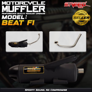 1101 Muffler Power Pipe With Stainless Elbow & Silencer For XRM110/WAVE100/MIO 110/125/BEAT/BEAT FI/CLICK/NMAX/PCX160