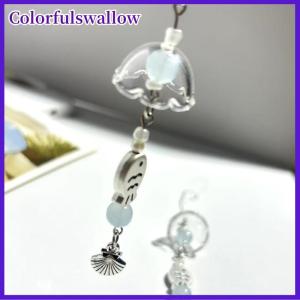 Colorfulswallow Điện thoại sáng tạo quyến rũ ngọt ngào bốn lá cỏ ba lá chuỗi điện thoại di động dây buộc móc khóa túi trang trí mặt dây chuyền thẻ cuốn sách chuỗi