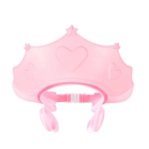 Adjustable Baby Shampoo Bath Soft Cap Kids Crown Bathing Hat Ear Protector Toddler Wash Hair Shield