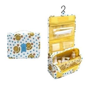 กระเป๋าใส่อุปกรณ์อาบน้ำ มีตะขอแขวน กระเป๋าเครื่องสำอาง กันน้ำ ทนทาน เหมาะเดินทาง ลายน่ารัก