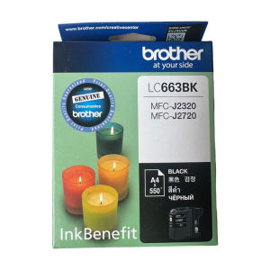 Brothter LC-663 BK C M Y ตลับหมึกอิงค์เจ็ท สีดำ สีฟ้า สีม่วงแดง สีเหลือง ของแท้