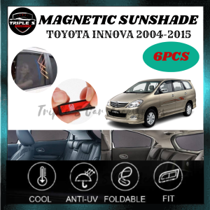 Toyota Innova 2004-2015 Magnetic Sunshade Custom Fit OEM Sun Shade (6PCS)