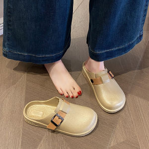 Free Shipping New Style WomenS Slip-On Sandals Summer Outdoor Wear Thick-Soled Non-Slip Fashionable Beach Sandals For Female Students