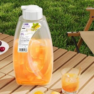 J2UQR3 1/2L Japanese-style Cold Water Kettle Leak-Proof Heat-resistant Water Jug Household Transparent Fruit Teapot Juice