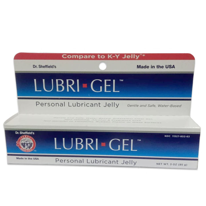 Lubri Gel personal lubricant jelly 3 OZ. gentle and safe water base. Made in U.S.A Recommended Lubri Gel personal lubricant jelly 3 OZ. gentle and safe water base. Made in U.S.A Recommended