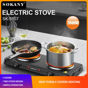 sokany เตาแม่เหล็กไฟฟ้า เตาไฟฟ้าแบบ2หัว Double Electric Stove เตาพกพา กำลังไฟ 2000W
