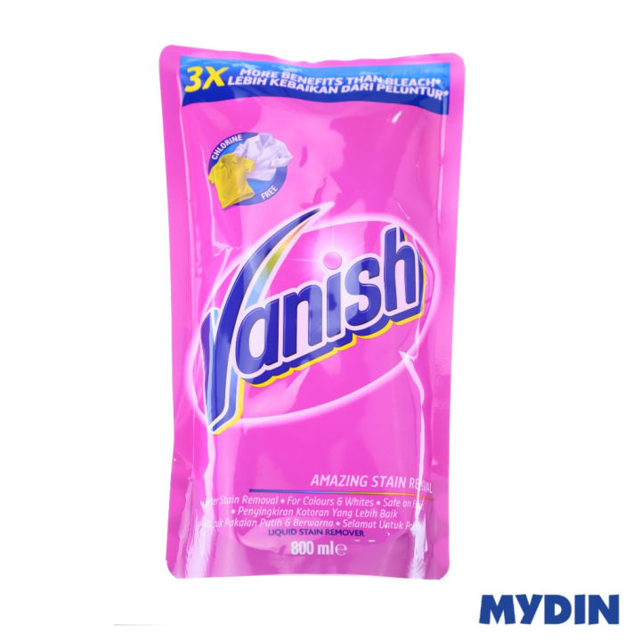 Vanish Stain Remover Liquid Refill (800ml) - Pink