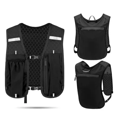 iDECO™ Breathable Lightweight Running Vest Backpack Multi Pocket Storage for Outdoor Sports Hiking Cycling and Marathon