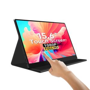Sameday Local Delivery SG Brand Warranty Portable Monitor Display Single Touch Screen 15.6 Inch Dual Detachable H/Vertical Type-C and HDMI Connect Dual Monitor and one Type-C Connect Triple Monitor