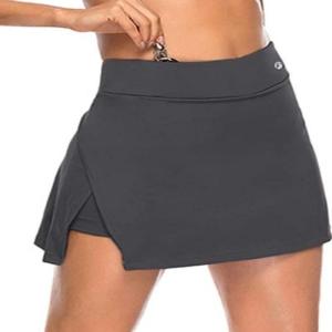 Eo cao Golf Skort 2 trong 1 tính năng quần ngắn với thiết kế hai lớp và mặc thoải mái cho phụ nữ năng động