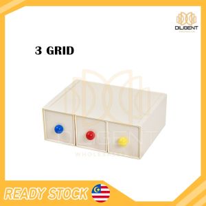 【D357 READY STOCK】New Creative Stackable Large Drawer Storage Box Stationery Jewelry Storage Box Creative Desk Organizer