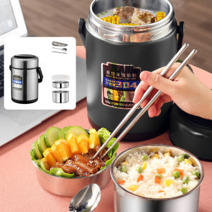 ⭐️【Local warehouse+COD】⭐Insulated Vacuum Thermal Lunch Box 304 Stainless Steel Portable Food Warmer Soup Cup Thermos Containers Office Worker