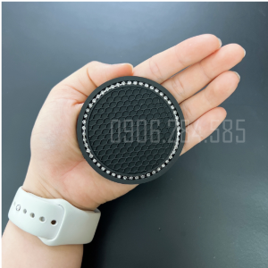 Miếng Lót Cốc Trên Xe Ô Tô Đính Đá Trang Trí Nội Thất Xe cao cấp - Đế lót cốc cao su cách nhiệt